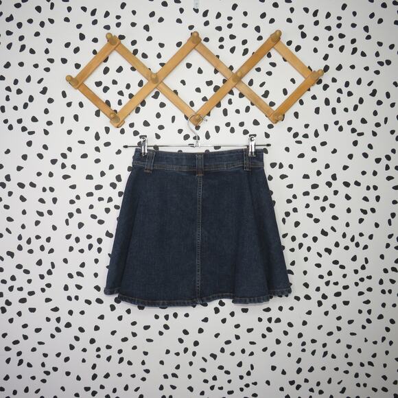 Art Class Dark Wash Denim Mini A-Line Girls Jean Skirt - Picture 3 of 6